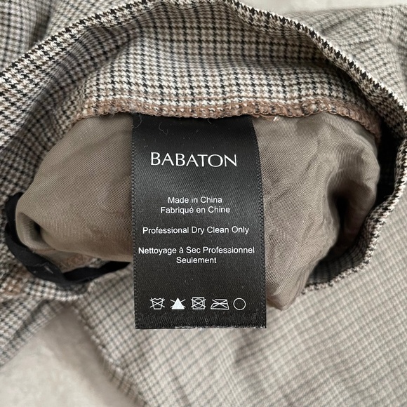 Aritzia Babaton Wool Houndstooth Conan Cropped Pant - Picture 4 of 7